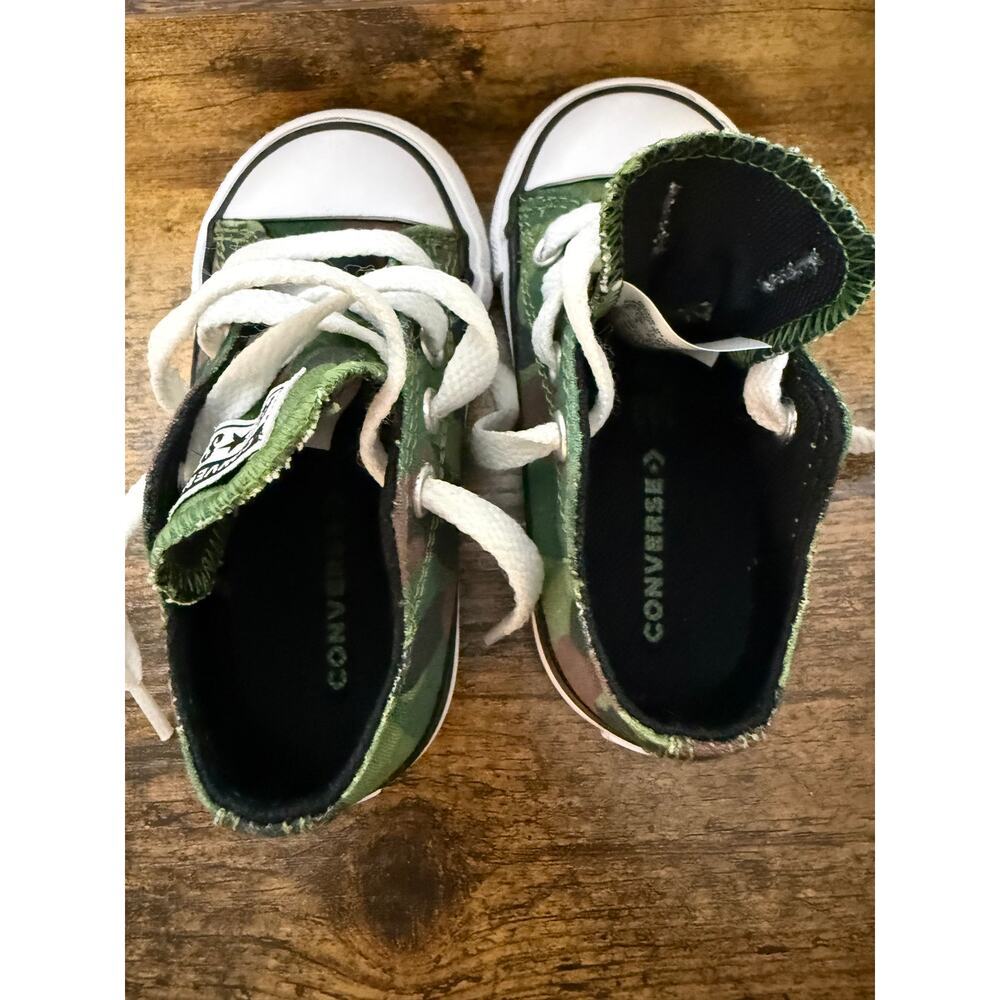 NWOB Converse All Star Little Kid Toddler 5C Camo Low Top Sneakers 770524F - Picture 5 of 6